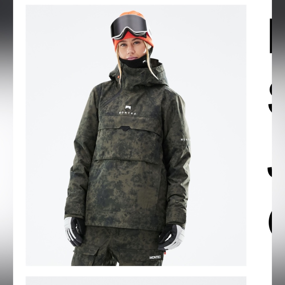 Montec Dune W Women’s Ski/Snowboard Jacket - Olive Green Tiedye